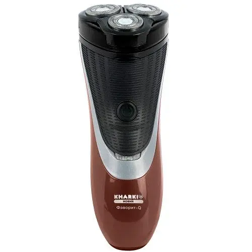 Электробритва Новый Харьков НХ-8508 Фаворит-Q Red, 6W, роторная, сухое бритье, 3 головки для бритья, двойные лезвия, плавающая конструкция ножей, повторение контуров лица, питание аккумуляторный Li-ion, триммер для висков - фото 2