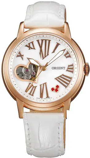 Женские наручные часы Orient FDB0700CW0 механические с кожаным ремешком