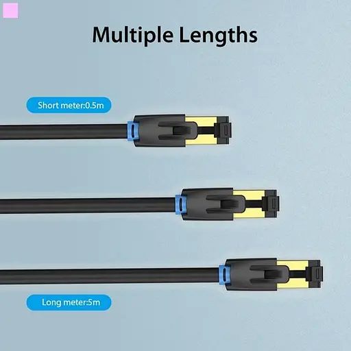 Патч-корд Vention CAT8 SSTP Ethernet 2 м Black (IKABH) - фото 6