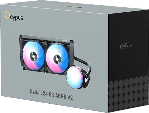 Водяное охлаждение Ocypus Delta L24 V2 ARGB Black (DELTA-L24-BK2AAWNN02X-GL) - фото 3