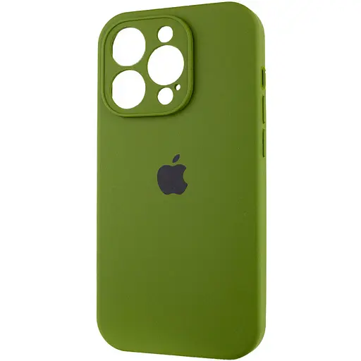 Чохол Epik Silicone Case Full Camera Protective (AA) для Apple iPhone 13 Pro (6.1) Зелений/Dark Olive - фото 3