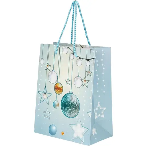 Пакет подарунковий новорічний Диско Куля JZ051043 Різнокольоровий (NY) - фото 1