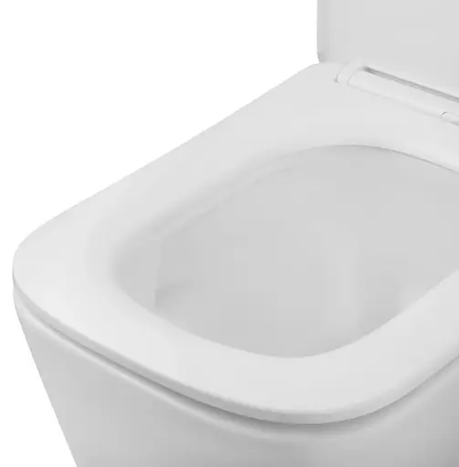Унитаз подвесной безободковый Kroner Eifel WHI483429 TORNADO с сиденьем (KE483429WHIT) (CV032966) - фото 6