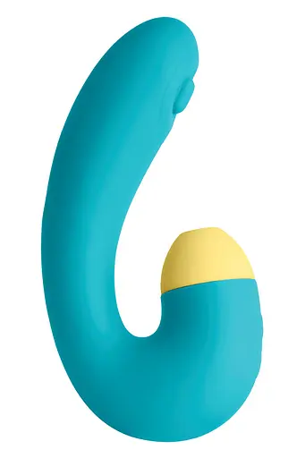 Вакуумний стимулятор клітора з вібрацією Pleasures Premium Blizzard (бірюзовий) - фото 6