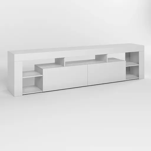 Тумба под телевизор с 5 полками М-ЗОН Джеко 200 Нимфея Альба (MZN-031037) - фото 2