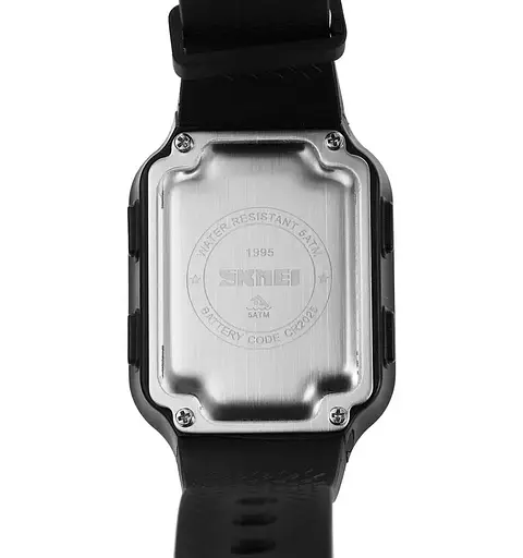 Часы цифровые наручные Skmei 1995 (Черный с черным) - фото 7