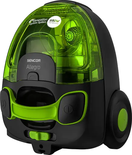 Пылесос контейнерный Sencor Allegro 890 Вт НЕРА черно-зеленый - фото 9