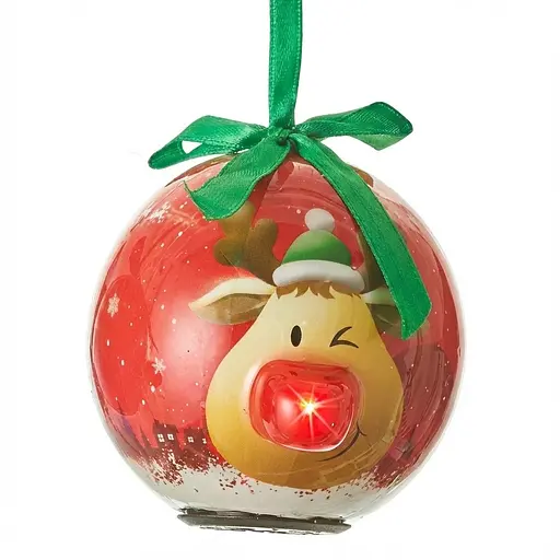 Украшение декоративное House of Seasons Шар LED красный 8 см (1045462)