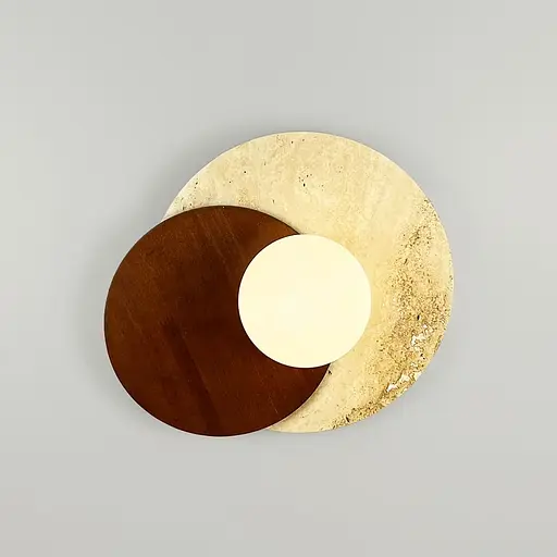 Бра з травертиновим корпусом 27х25 см Line F Арт. STW001-300 - фото 5