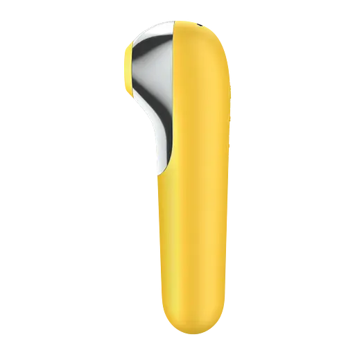Вакуумний стимулятор клітора з вібрацією Satisfyer Dual Love (жовтий) - фото 3
