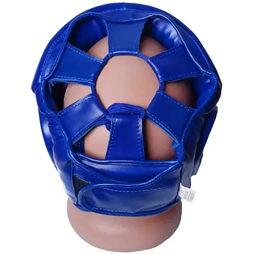 Боксерский тренировочный шлем PowerPlay 3043 S Blue - фото 6