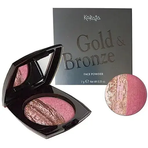 Пудра компактная Karaja Gold & Bronze тон 34, 7 г - фото 1