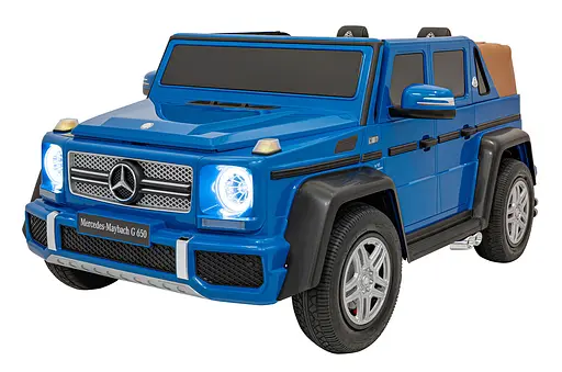 Детский электромобиль Mercedes Benz Maybach G650, с регулировкой сидений, синий