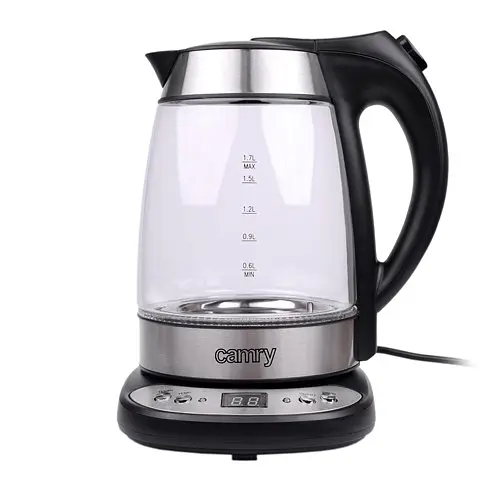 Стеклянный чайник 1,7 л Camry CR 1242 с регулировкой температуры - фото 3