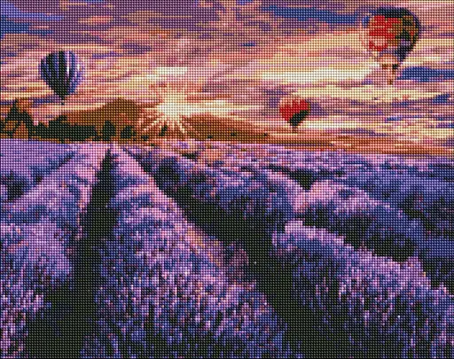 Набор с алмазной мозаикой Цветущая лаванда, 40x50 см