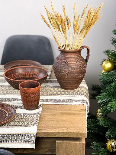 Лляна доріжка з українським орнаментом Рандеву 170х40 см 3 шт. - фото 3