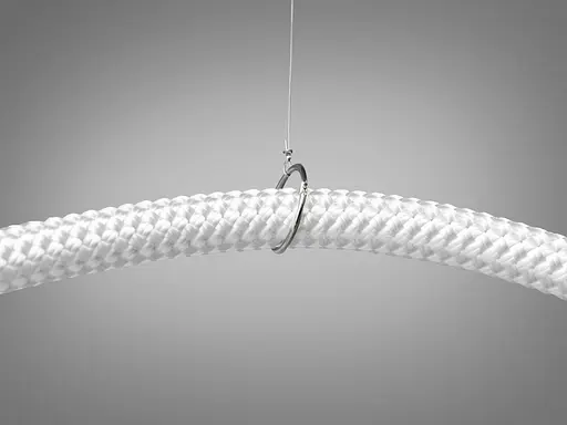 Современная светодиодная люстра шланг, 17W, черный хром. - фото 4