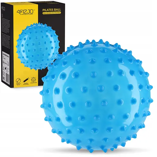 М'яч для пілатесу, йоги, реабілітації 4FIZJO 20 см (масажний) Blue (P-5905973402354) - фото 2