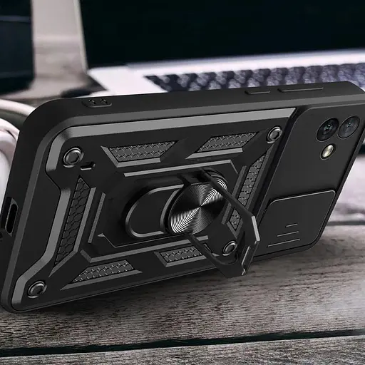 Чехол Ummi Camshield Serge Ring для Samsung Galaxy A04 Черный - фото 3