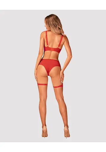 Бюстгальтер Obsessive Belovya XL/2XL червоний - фото 5