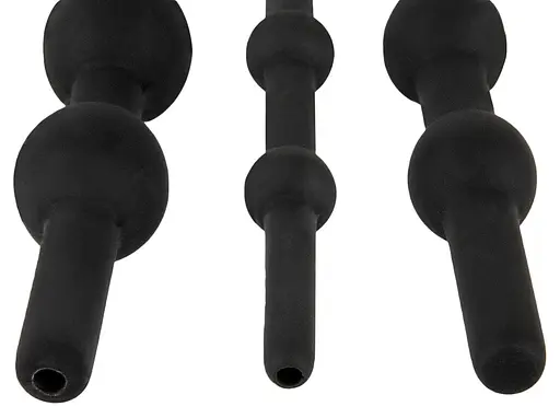 Стимулятор уретри Penisplug Training Set, 3 шт (чорний) - фото 6
