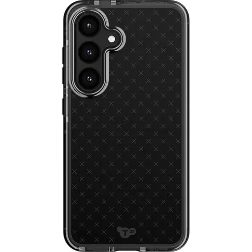 Оригинальный противоударный силиконовый чехол Tech21 Evo Check для Samsung Galaxy S24/S25 (6.2") Black