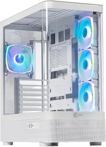 Корпус QUBE MASTERFORCE RGB White (MASTERFORCE_GWNU3)