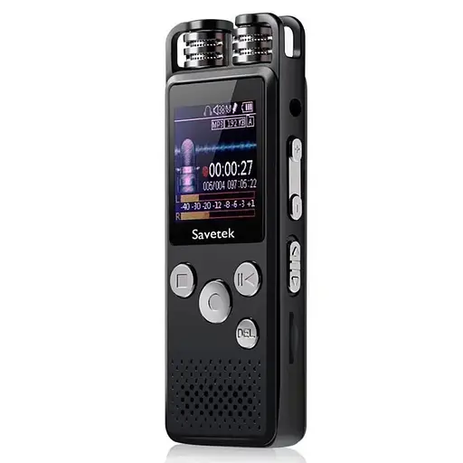 Професійний цифровий диктофон для журналіста Savetek GS-R07, 8 Гб пам'яті (100290)