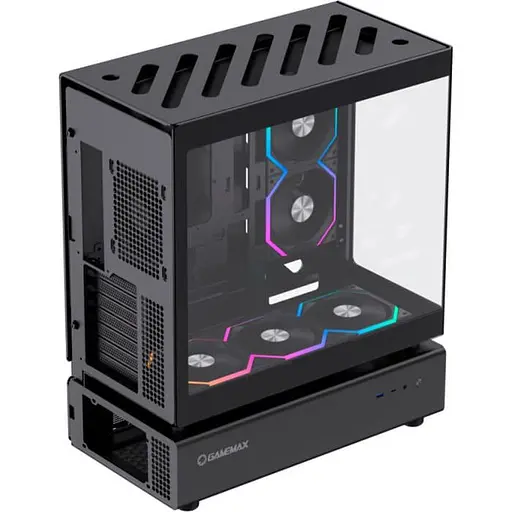 Корпус GameMax N80 Tempered Glass BTF Black (N80 BK) Без БП - фото 9