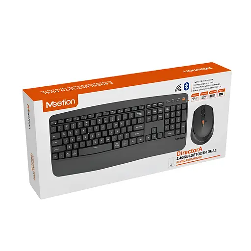 Беспроводная клавиатура с мышкой MEETION DirectorA 2.4G+Bluetooth черная - фото 3