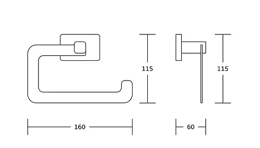 Тримач туалетного паперу VBI Mars gold VBI-040111GL Золотий - фото 2