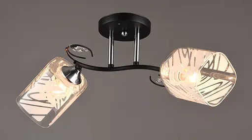 Люстра декоративна Sirius B C1032/2 BK+CH