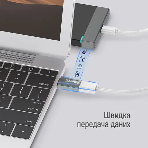 Адаптер переходник Colorway USB-A to Type-C (CW-AD-AC) - фото 7
