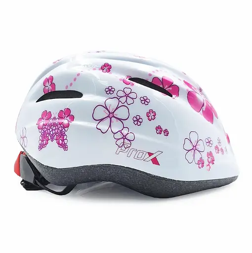 Велосипедний шолом дитячий ProX Armor S (48-52 см) білий з рожевим (G0000338) - фото 4