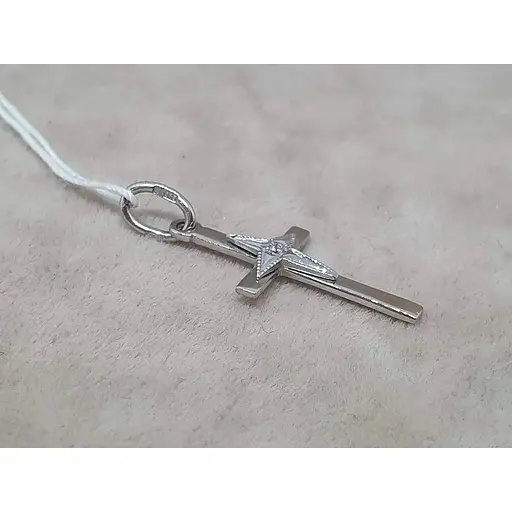 Золотий хрестик Гаразд з діамантами. 304057Б - фото 3