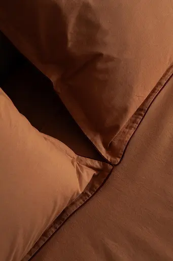 Комплект постільної білизни двоспальний євро 200х220 см варена бавовна White Dream Теракот (2008) - фото 5