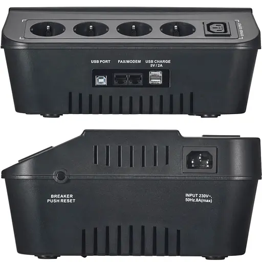 Джерело безперебійного живлення Accurat Flux 850 850VA 510W 165Vac-275Vac - фото 3