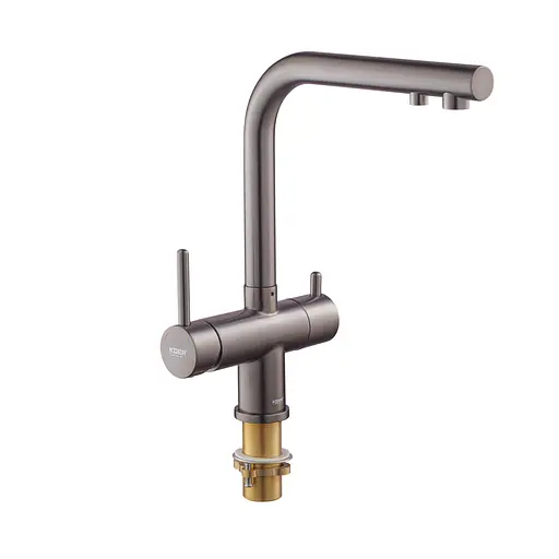 Змішувач для кухні на дві води Koer KB-72001-07 KR3393 Графит - фото 8