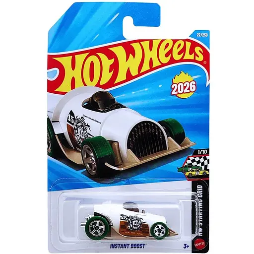 Базова машинка Hot Wheels HW Starting Grid Instant Boost біла (5785) JJH31-N521  - фото 1