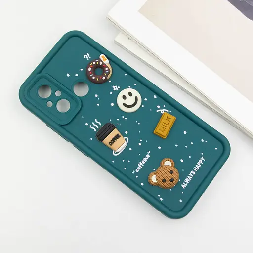 Чехол Epik TPU Toys Case для Xiaomi Redmi 12C/Poco C55 Сосновый зеленый/Always Happy - фото 3