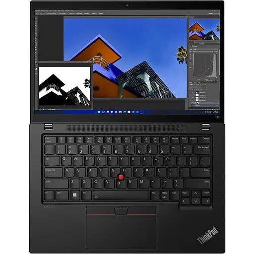 Ноутбук Lenovo ThinkPad L14 Gen 3, 14" FHD, процесором Intel Core i5-1235U, 8GB RAM, 512GB SSD, Intel Iris Xe графікою, Windows 11 Pro, Thunder чорний - фото 6