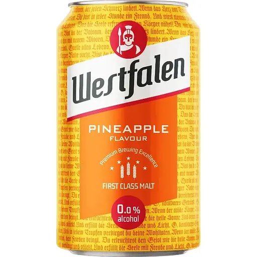 Напиток солодовый Westfalen Pineapple Premium сильногазированный 0.33 л