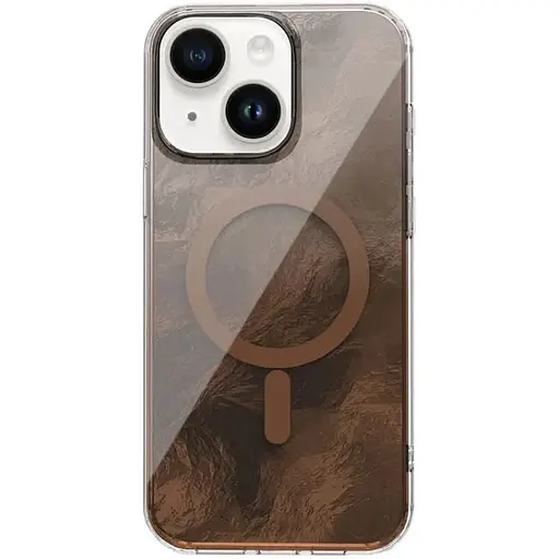 Чохол TPU Epik Shiny Mountain (MagFit) для Apple iPhone 14/13 (6.1) Chocolate - фото 1