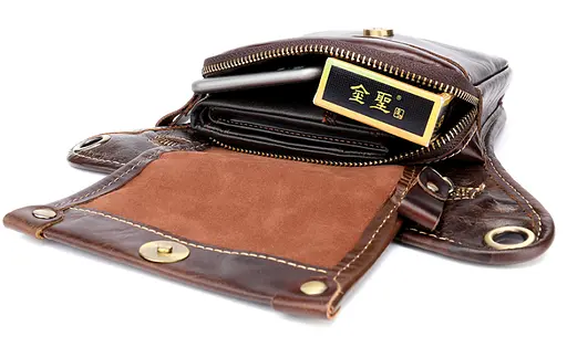 Кожаная барсетка мужская Vintage 16х12х3,5 см acs0014742 - фото 8