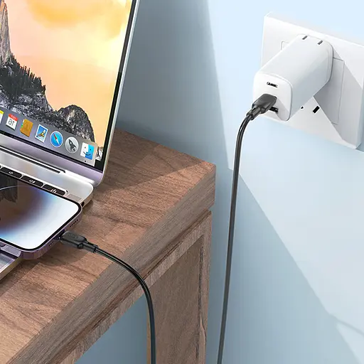 Дата кабель Borofone BX113 Lenny Type-C to Lightning 27W (3m) Black - фото 7