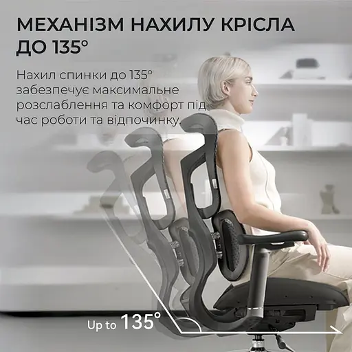 Ігрове крісло Sihoo DORO S100 Mesh Black (S100-M301) - фото 11