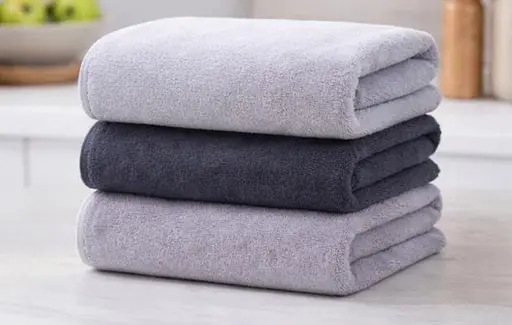 Комплект полотенец для лица 10 шт. 50 x 90 см HX-1-1-192 хлопковое махровое полотенце косметическое для умывания разные цвета Серый - фото 3