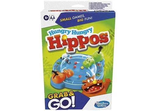 Настольная игра Hasbro Голодные бегемотики (дорожные) (Hungry Hippos Grab and Go) (F8255)