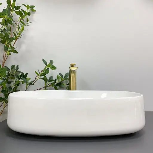 Умивальник VBI Imola white накладний VBI-012603, Білий - фото 4