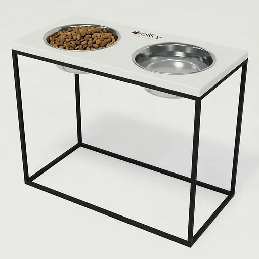 Hollky Base XL40 — миски на підставці для великих собак (2 × 1,8 л, висота 40 см)